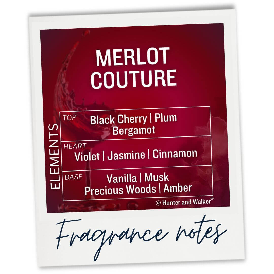 Merlot Couture fragrance notes polaroid